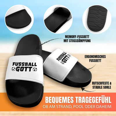 Badeschuhe - Fußballgott