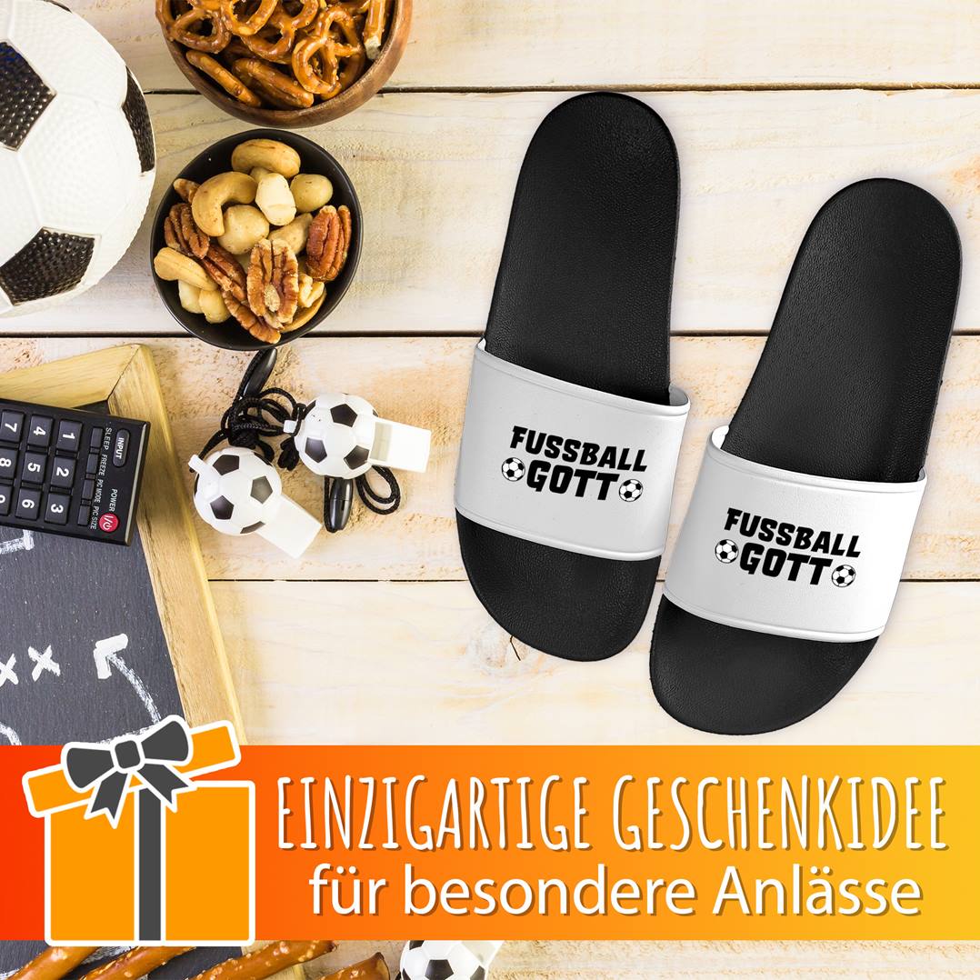 Badeschuhe - Fußballgott