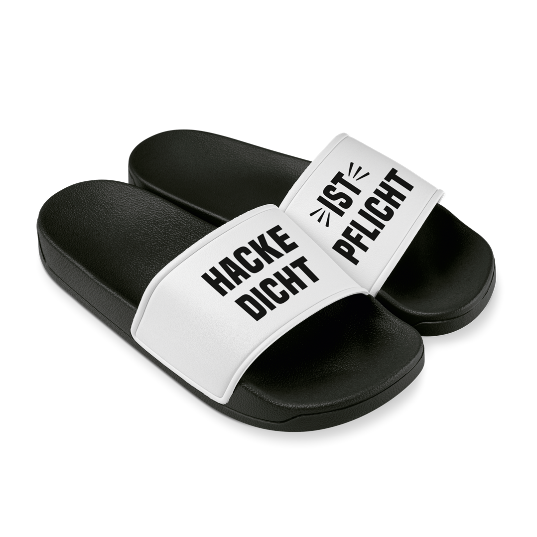 Badeschuhe - Hacke Dicht ist Pflicht