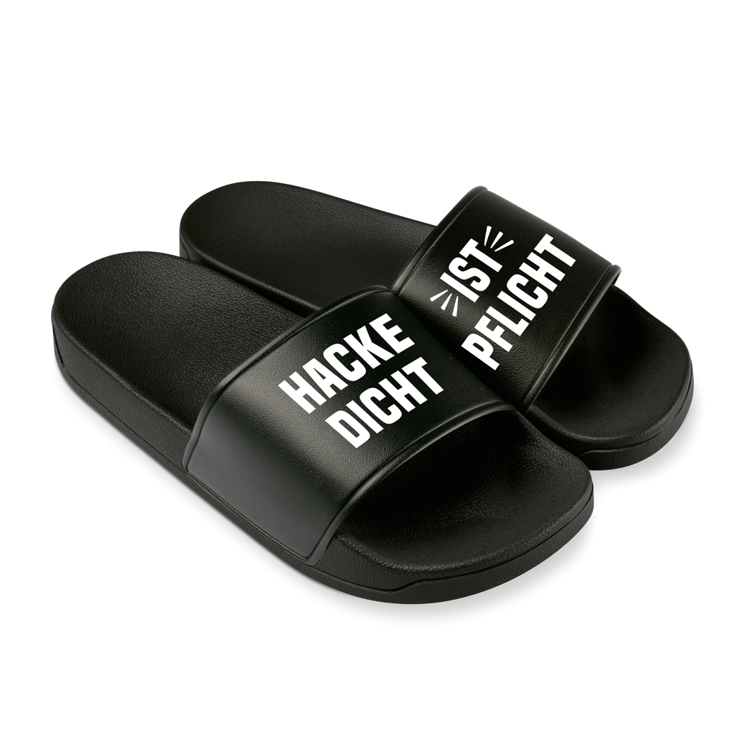 Badeschuhe - Hacke Dicht ist Pflicht