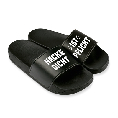 Badeschuhe - Hacke Dicht ist Pflicht