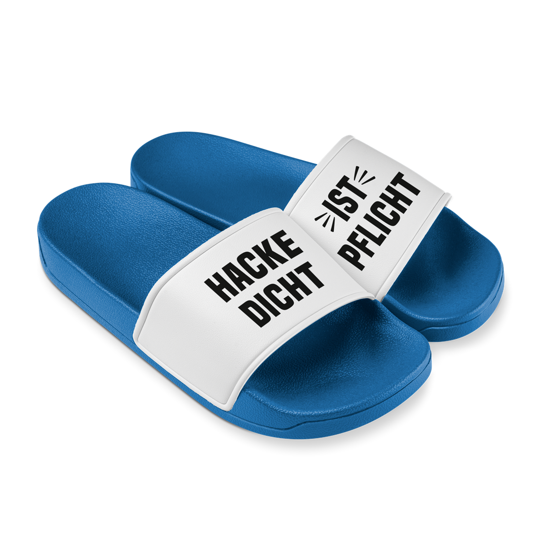 Badeschuhe - Hacke Dicht ist Pflicht