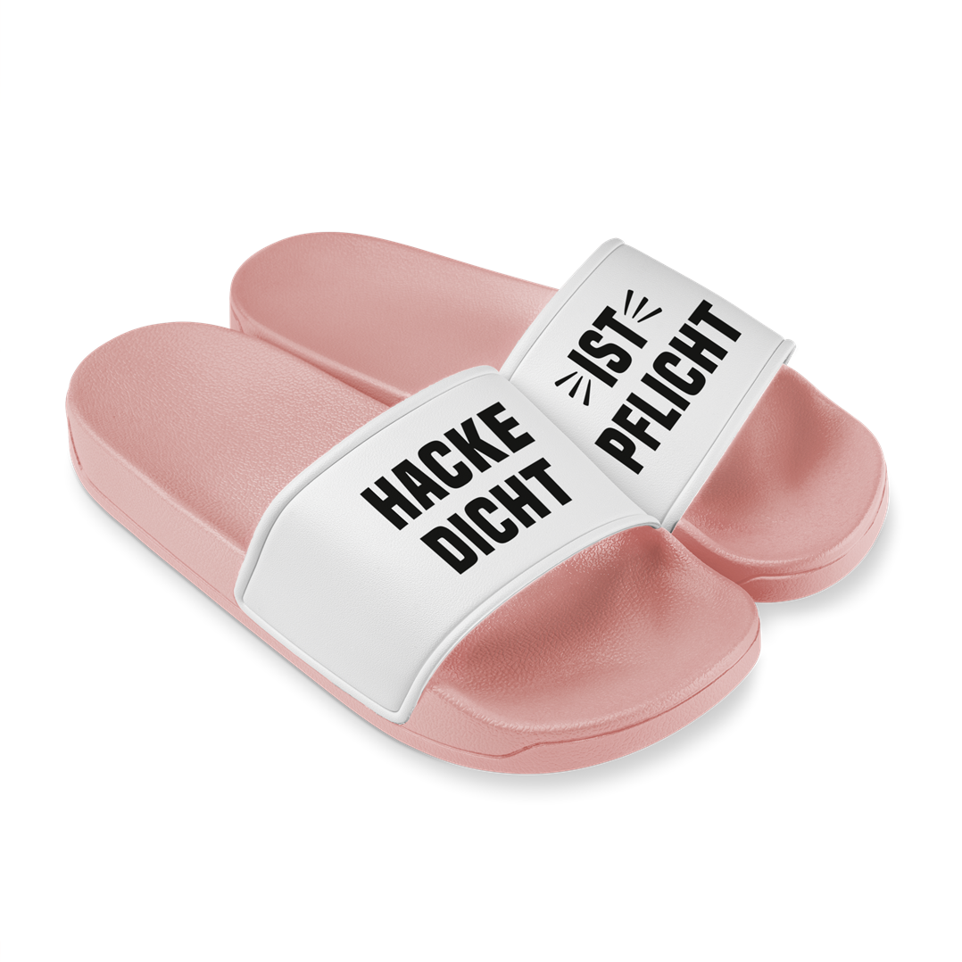 Badeschuhe - Hacke Dicht ist Pflicht