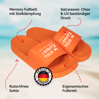 Badeschuhe - Ich bin auf Spritztour