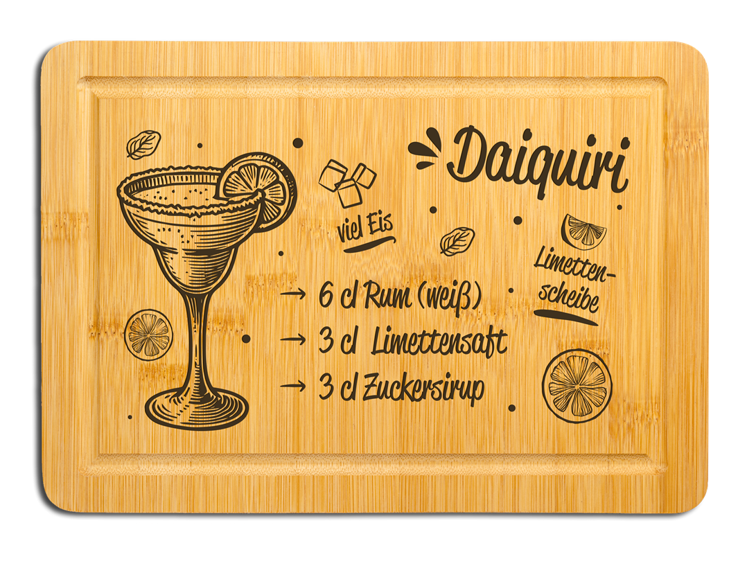 Bambus Schneidebrett - Daiquiri (Rezept)