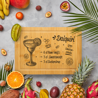 Bambus Schneidebrett - Daiquiri (Rezept)