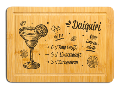 Bambus Schneidebrett - Daiquiri (Rezept)
