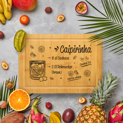 Bambus Schneidebrett - Caipirinha (Rezept)