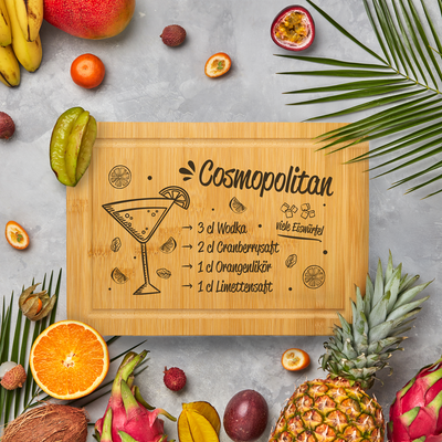 Bambus Schneidebrett - Cosmopolitan (Rezept)
