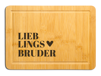 Bambus Schneidebrett - Lieblingsbruder