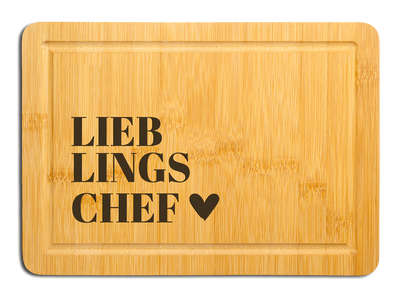 Bambus Schneidebrett - Lieblingschef