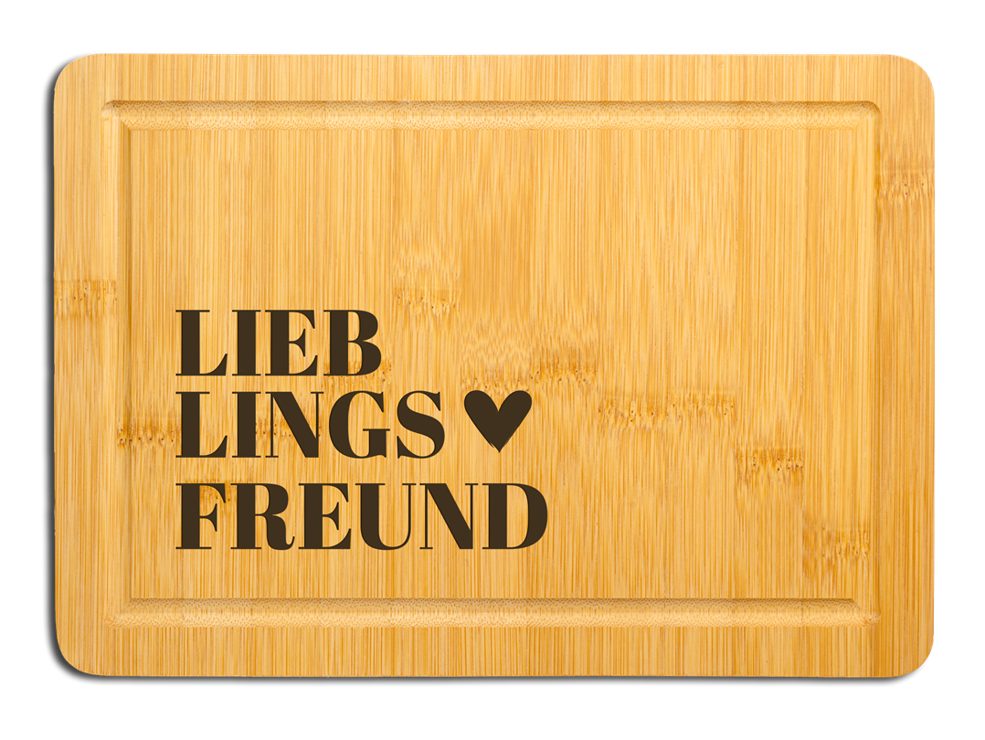 Bambus Schneidebrett - Lieblingsfreund