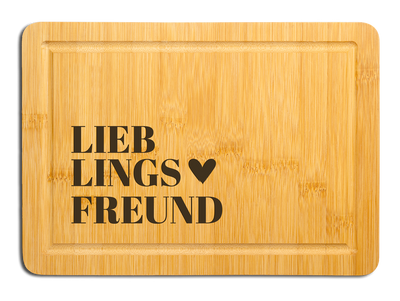 Bambus Schneidebrett - Lieblingsfreund