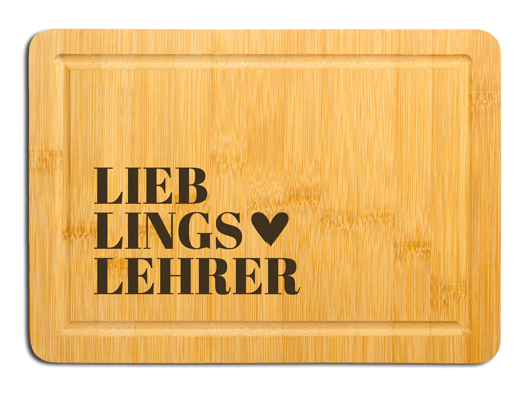 Bambus Schneidebrett - Lieblingslehrer