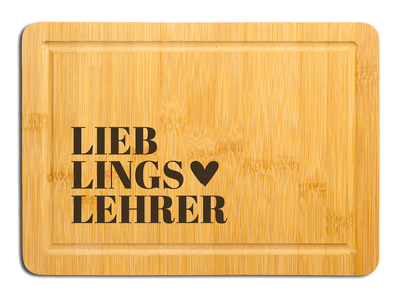 Bambus Schneidebrett - Lieblingslehrer