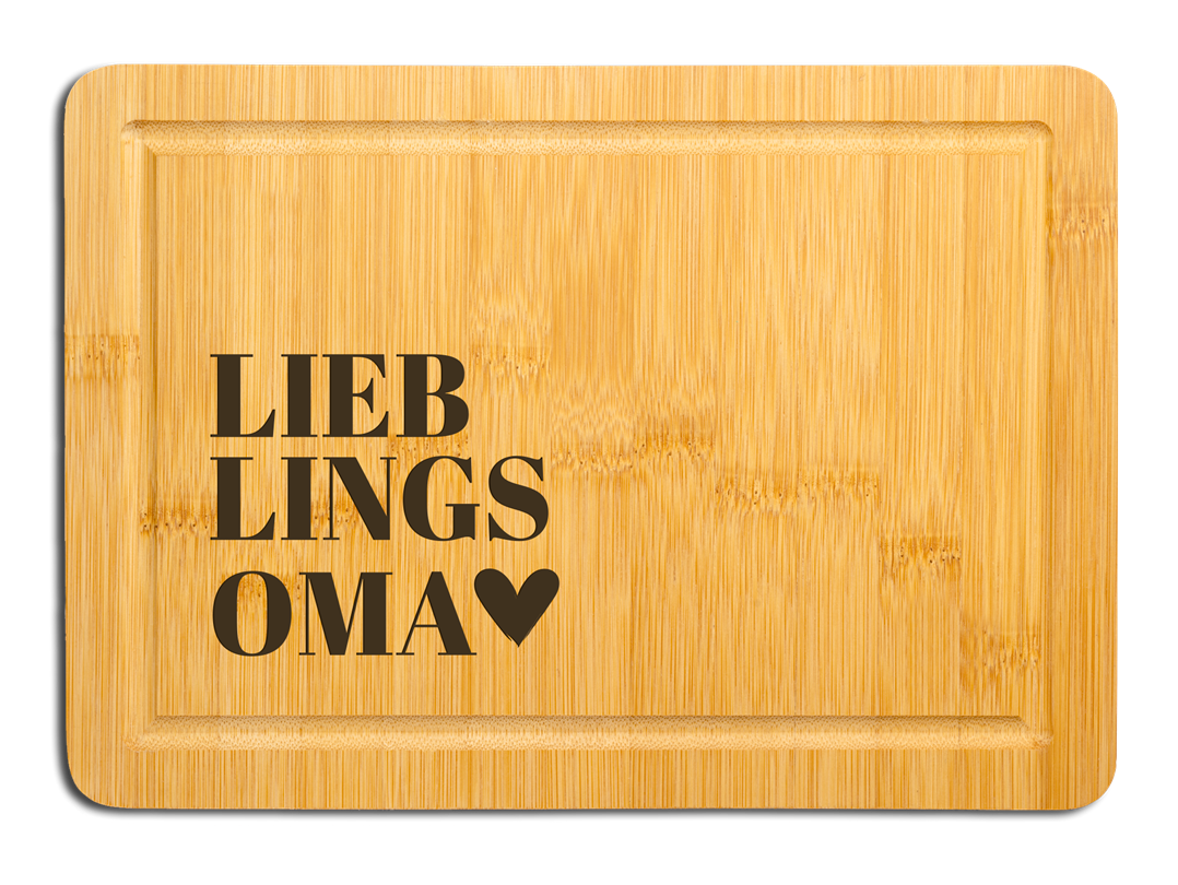 Bambus Schneidebrett - Lieblingsoma