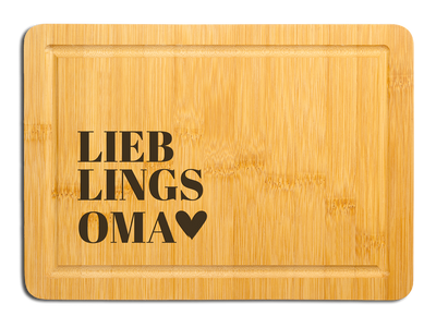 Bambus Schneidebrett - Lieblingsoma