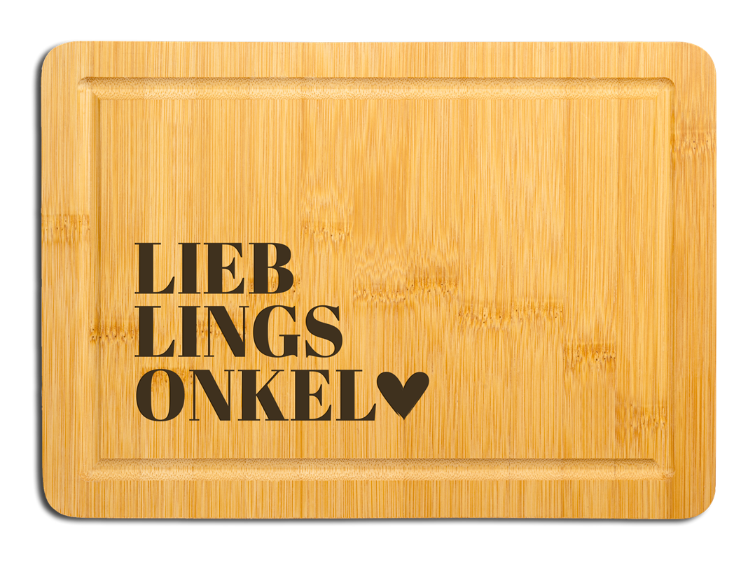 Bambus Schneidebrett - Lieblingsonkel