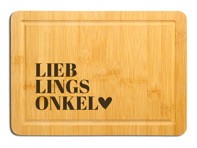Bambus Schneidebrett - Lieblingsonkel