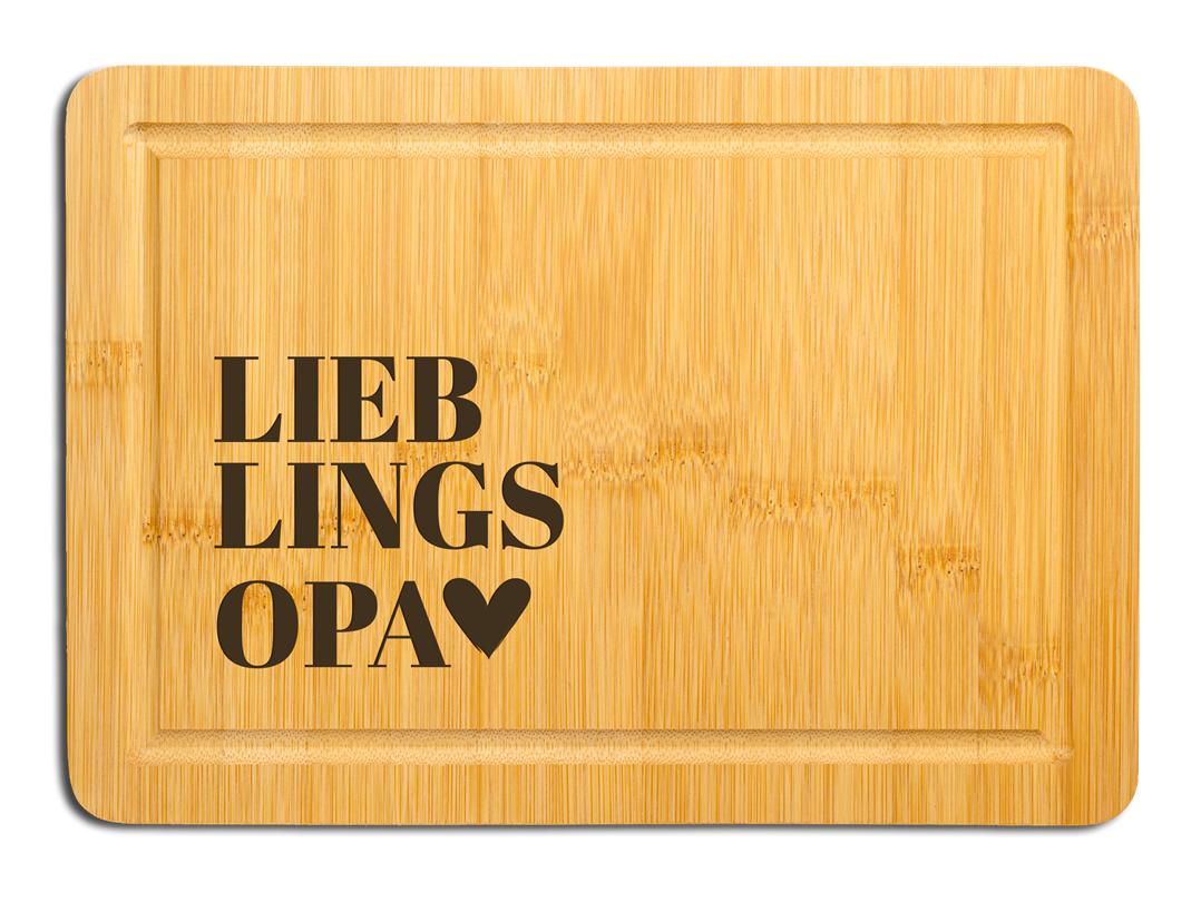Bambus Schneidebrett - Lieblingsopa