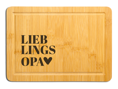 Bambus Schneidebrett - Lieblingsopa