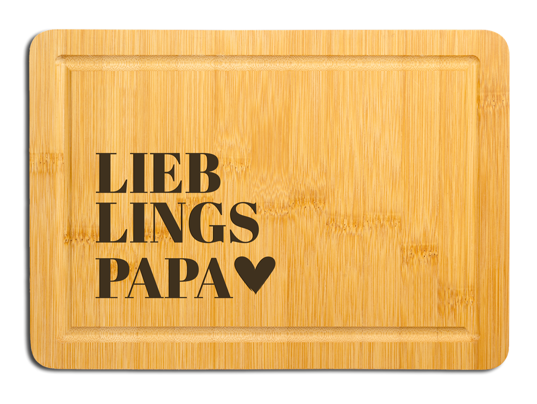 Bambus Schneidebrett - Lieblingspapa