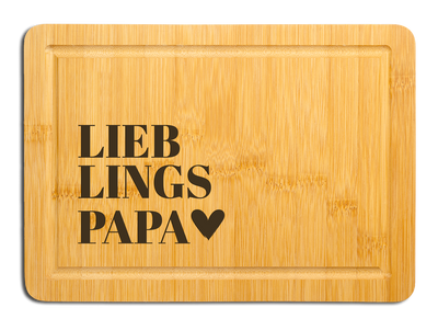 Bambus Schneidebrett - Lieblingspapa