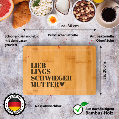 Bambus Schneidebrett - Lieblingsschwiegermutter