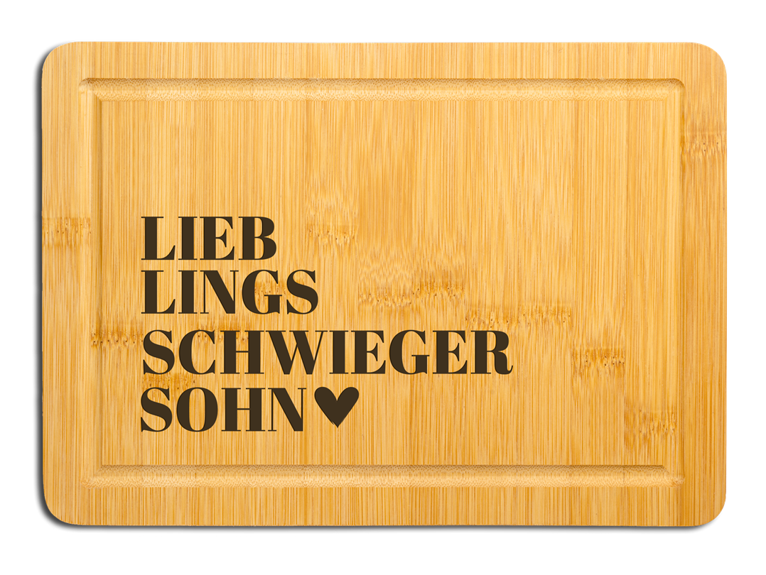 Bambus Schneidebrett - Lieblingsschwiegersohn
