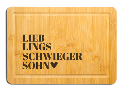 Bambus Schneidebrett - Lieblingsschwiegersohn