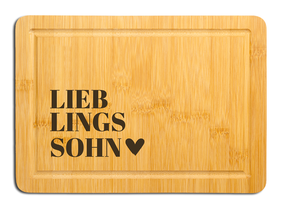 Bambus Schneidebrett - Lieblingssohn