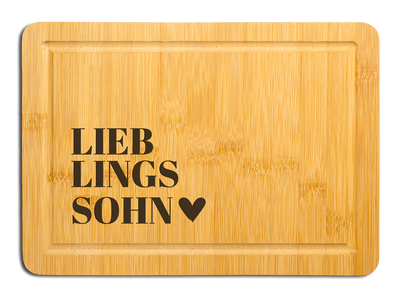 Bambus Schneidebrett - Lieblingssohn
