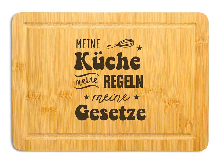 Bambus Schneidebrett: Meine Küche, Meine Regeln