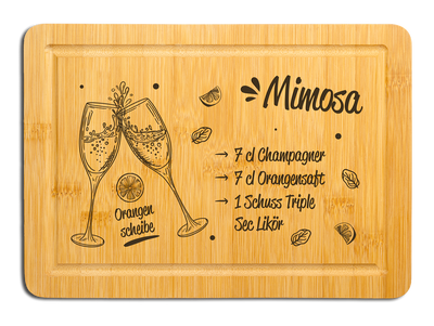 Bambus Schneidebrett - Mimosa (Rezept)