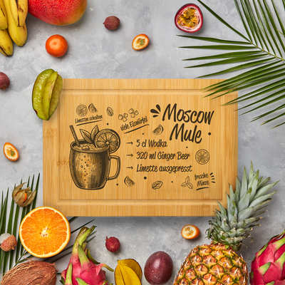 Bambus Schneidebrett - Moscow Mule (Rezept)