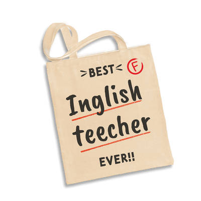 Baumwolltasche - Best Inglish teecher ever!