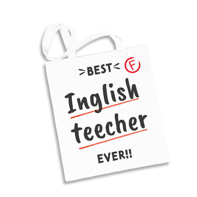 Baumwolltasche - Best Inglish teecher ever!