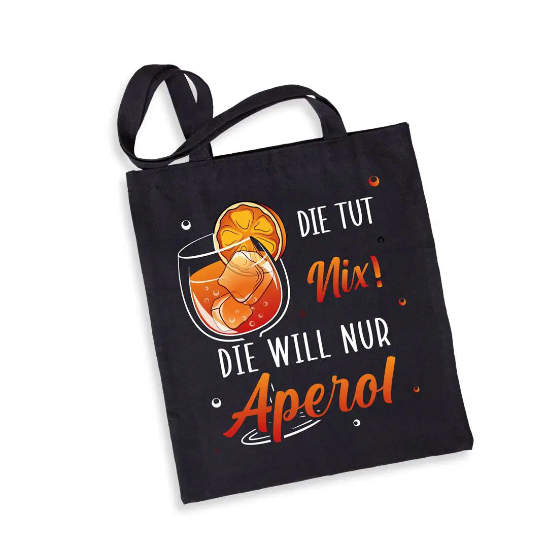 Bild: Baumwolltasche - Die tut nix! Die will nur Aperol. Geschenkidee