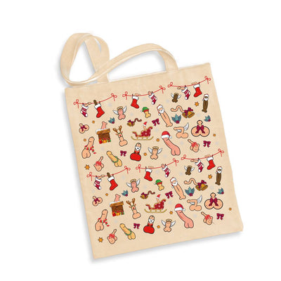 Baumwolltasche - Weihnachten - Penis - Pimmel