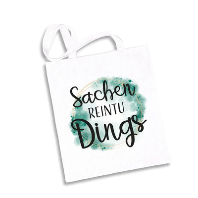 Bild: Baumwolltasche - Sachen reintu Dings Geschenkidee