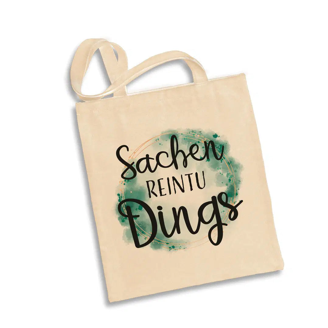 Bild: Baumwolltasche - Sachen reintu Dings Geschenkidee