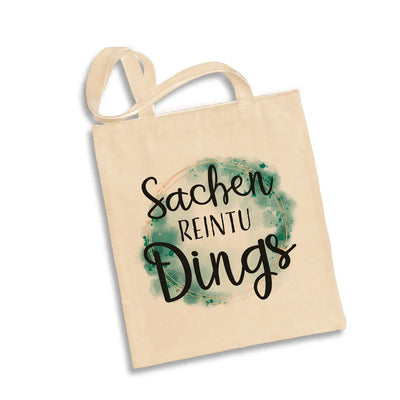 Bild: Baumwolltasche - Sachen reintu Dings Geschenkidee