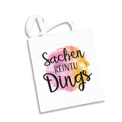 Bild: Baumwolltasche - Sachen reintu Dings Geschenkidee