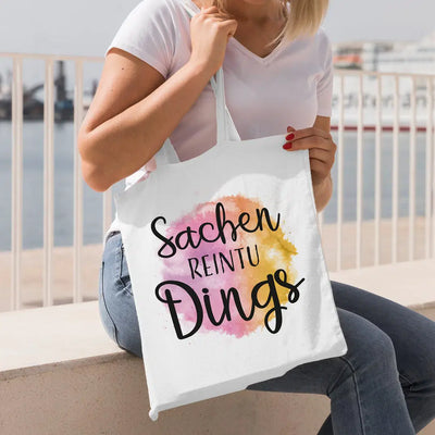 Bild: Baumwolltasche - Sachen reintu Dings Geschenkidee