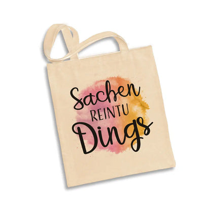 Bild: Baumwolltasche - Sachen reintu Dings Geschenkidee