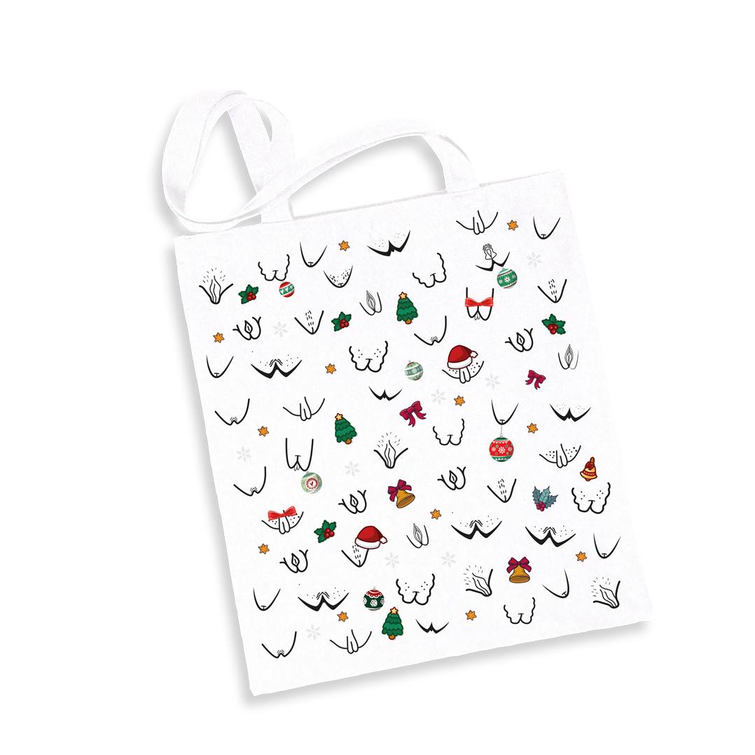 Baumwolltasche - Weihnachten - Vulva - Yoni