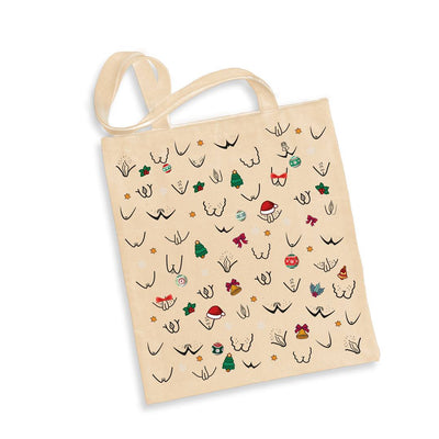 Baumwolltasche - Weihnachten - Vulva - Yoni