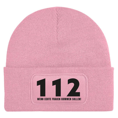 Beanie Mütze - 112 Wenn echte Frauen kommen sollen!
