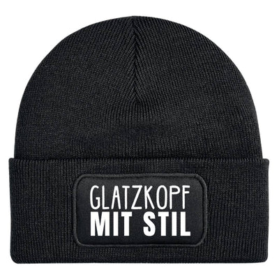 Beanie Mütze - Glatzkopf mit Stil