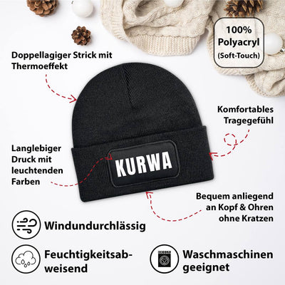 Beanie Mütze - Kurwa